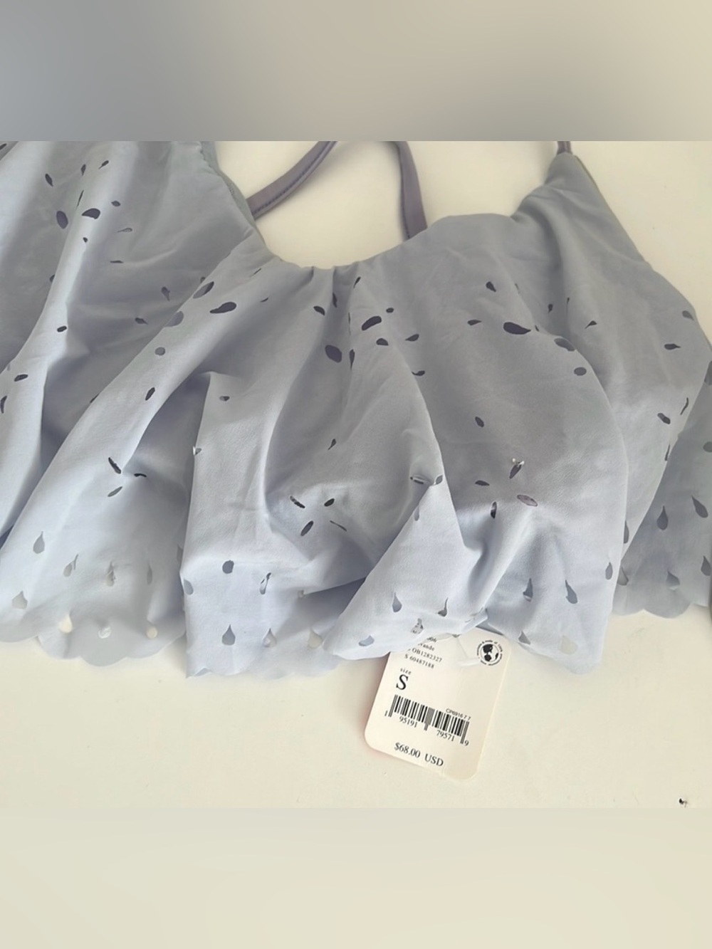 NWT FP MOVEMENT SPORTS BRA triple trouble crop lavender NWT - Picture 5 of 5